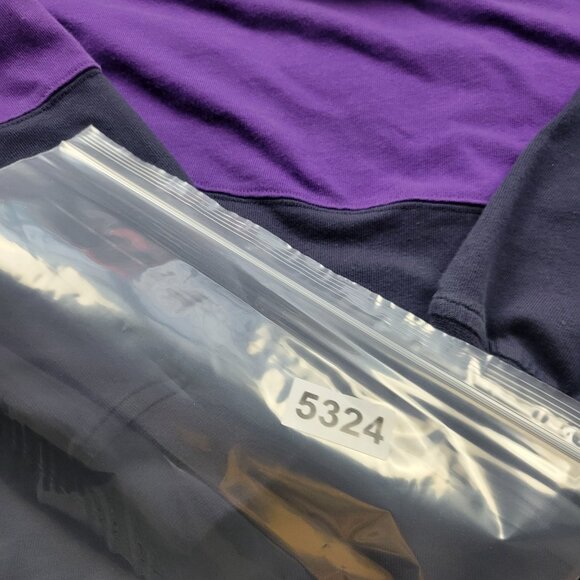 VTG John Ashford Rugby Polo Shirt XL Striped Collar Boat Outdoor Preppy 90s - Picture 10 of 10